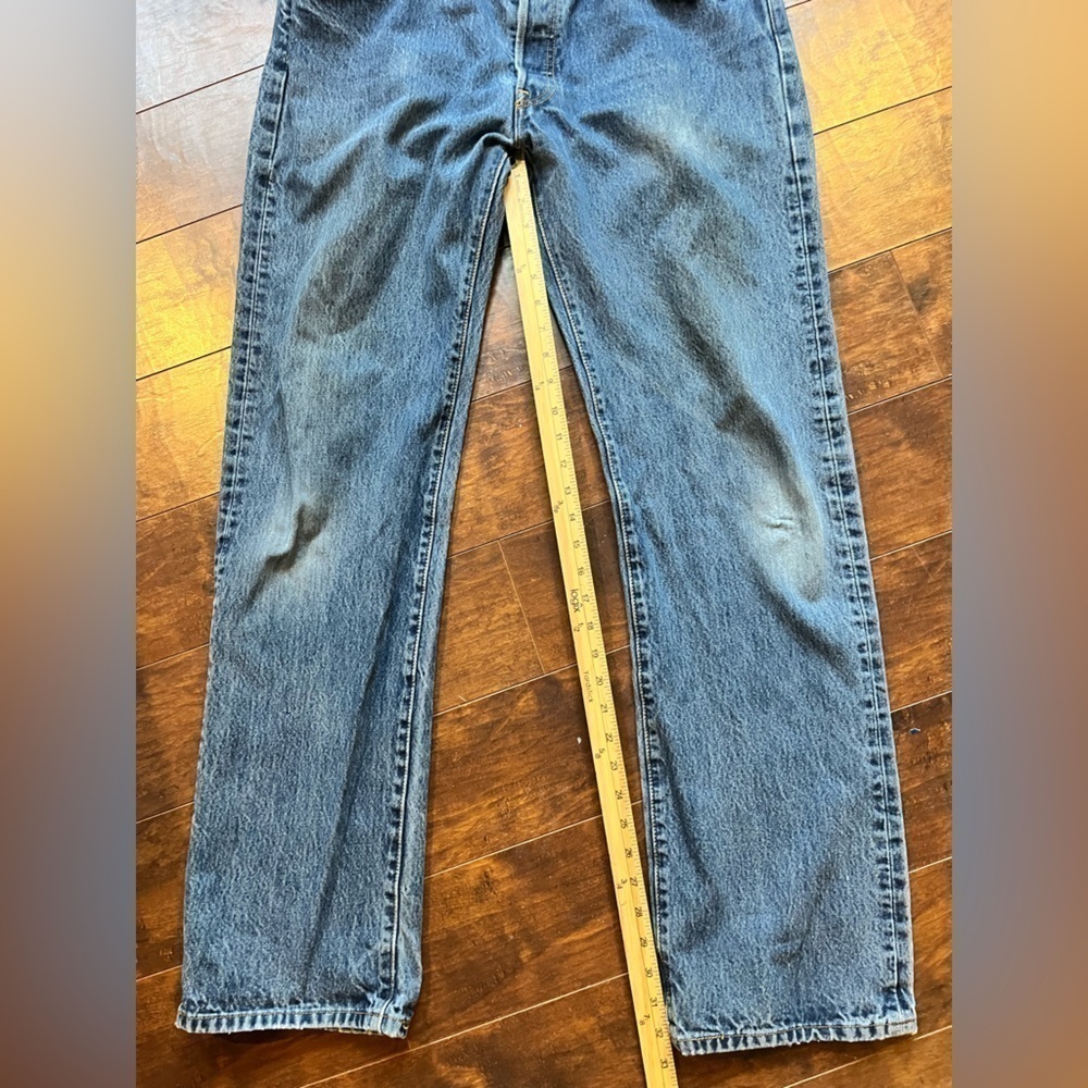 Levi’s 501 Button Fly Work Jean Men’s 36x34 FLAWED - Picture 8 of 11